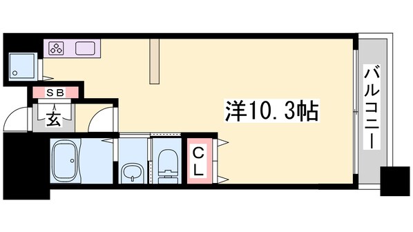 アーバネックス神戸駅前の物件間取画像